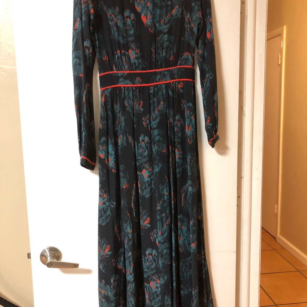 MARCHESA VOYAGE Printed Silk Maxi Dress. - Picture 5 of 7